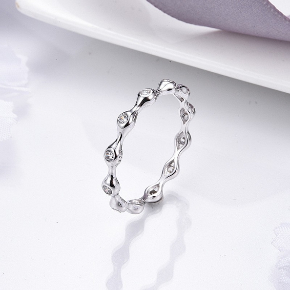 Minimalist Thin Sterling Silver Ring PWB417