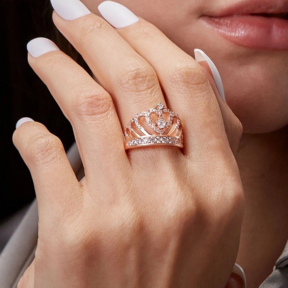 YOU ARE A BADASS CROWN RING PW872