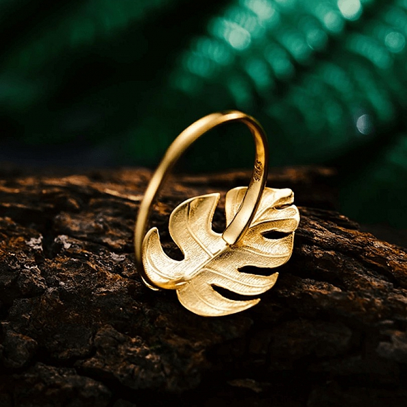 Monstera Leaf Ring PWB247