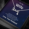 S925 Sterling Silver Love Necklace For Wife PWB349