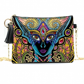 DIY Leather Shoulder Bag Diamond Painting Beautiful Woman PW639