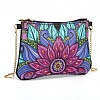 DIY Leather Shoulder Bag Diamond Painting Flowers PW627