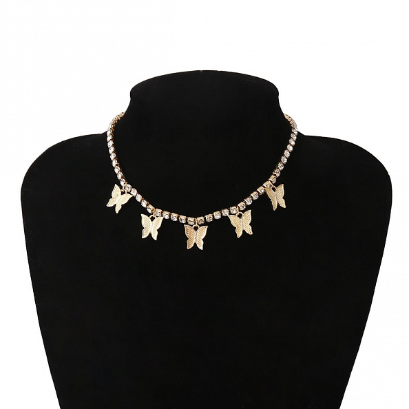Butterfly Diamond Necklace PW921