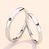Romantic Moon and Star Couple Ring PWB286
