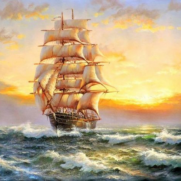 Landscape Sailboat Paint By Numbers Kits PW354