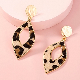 Drop shape leopard earrings PWB127