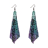 Metallic sparkly tassel earrings PWB166