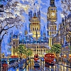 Landscape London Night Paint By Numbers Kits PW098