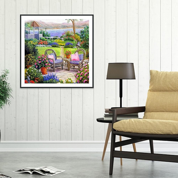 DIY 5D Full Round Drill Diamond Painting-Garden PW724