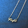 Custom Titanium steel name necklace PW059
