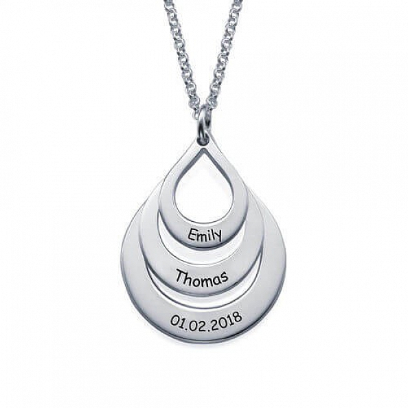 Engraved Family Necklace PW909