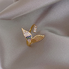 Crystal Mermaid Tail Ring PWB506