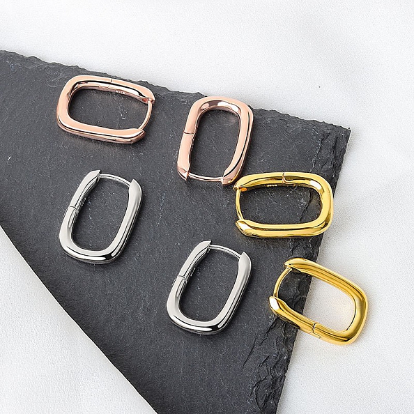 Minimalist Oval Earrings PWB500