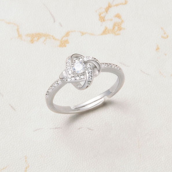 925 FRIENDSHIP ENDLESS KNOT RING PWB267