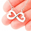 Infinity Heart Necklace- To Granddaughter PWB047