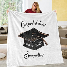 Personalized Graduation Fleece Blanket for Class Of 2020 PW277