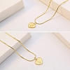 Embossed letter necklace PW894
