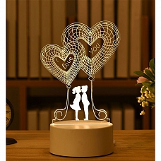 Customized 3D Love Illusion Lamp Gift for Her PW550
