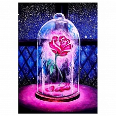 DIY Partial Round Diamond Painting-Rose PW815