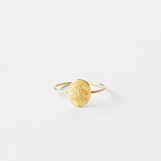 Oval Floral Ring PW842