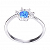 Opal & Crystal Paw Ring PWB315