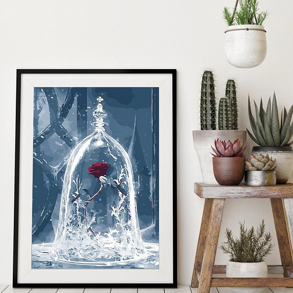 DIY Paint By Numbers- Rose(40*50 CM) PW748