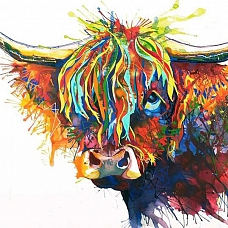 Animal Cow Paint By Numbers Kits  PW096