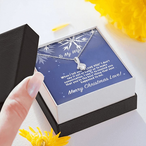 To My Wife - When I tell you I love you Necklace PWB060