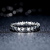 925 Sterling Silver Stars Ring PWB255