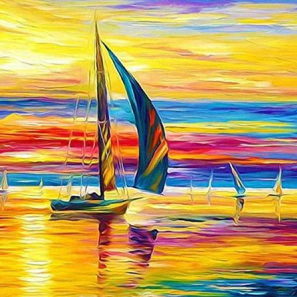 Landscape Sea Paint By Numbers Kits PW387