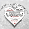 To My Daughter Love Mom Heart Necklace PW832