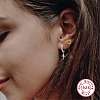 925 Sterling Silver Cross Earrings PWB312
