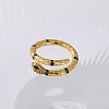 Gold Plating Snake Ring PWB493