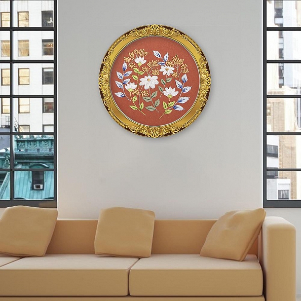 Fresh Flower-Embroidery Kit(30x30cm) PW674