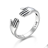 928 Sterling Silver Hug Ring PWB330