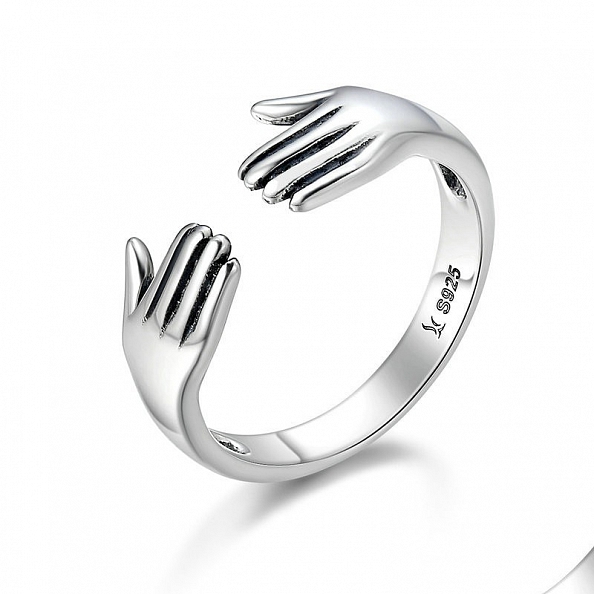 928 Sterling Silver Hug Ring PWB330