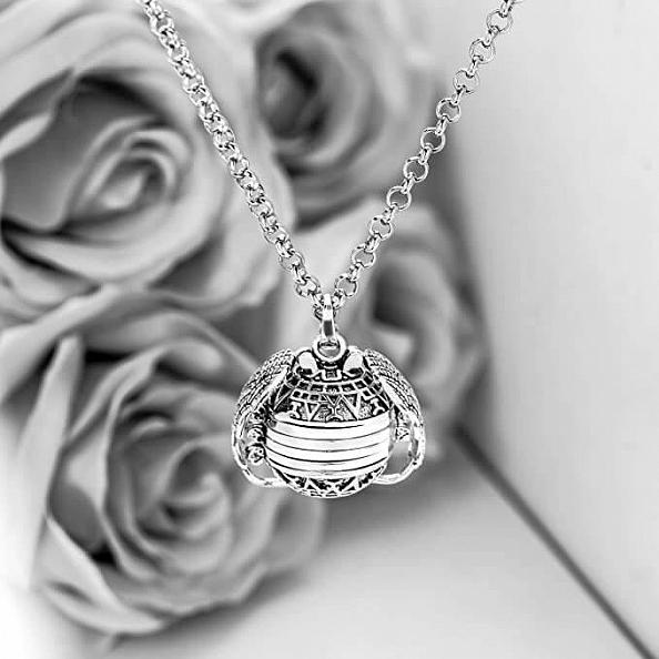Expanding Photo Necklace Locket Ball PW869