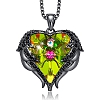 Angel Wings Heart Pendant Swarovski Necklace PW870