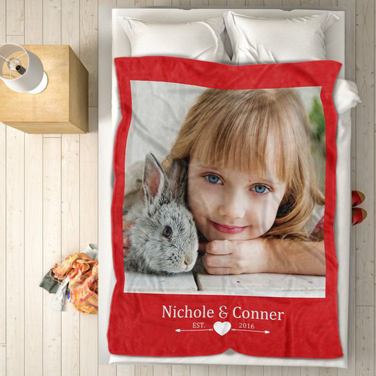 Custom Baby Photo Blanket Christmas PW143 Personalized Gift PromiseIn