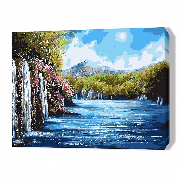 DIY Paint By Numbers Kit(16x20in40x50cm)-River Course PW804