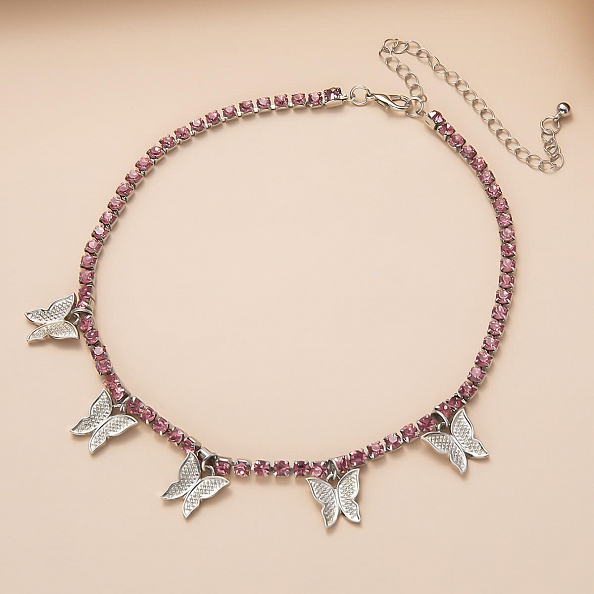 Butterfly Diamond Necklace PW921