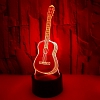 3D Guitar Illusion Lamp Gift 7/16 Colors PW547