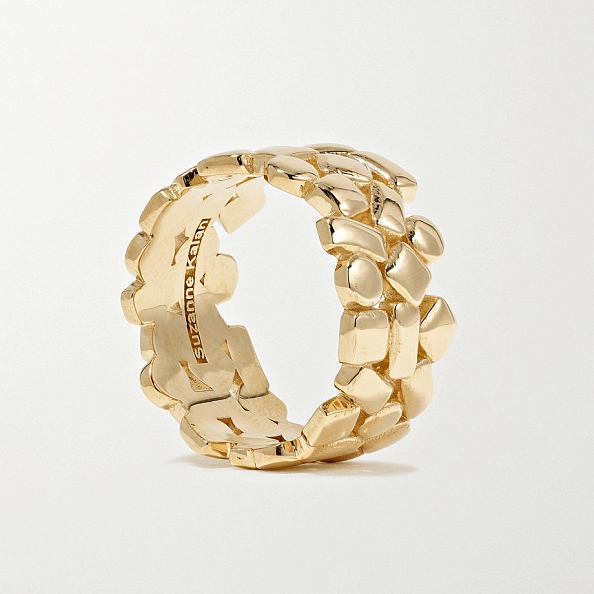 Gold Plated Punk Ring PWB173