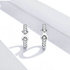Simple Sterling Silver Hoop Earrings PWB526