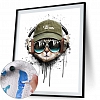 DIY Paint By Numbers Kit(40x50cm) -Headphone Cat PW782