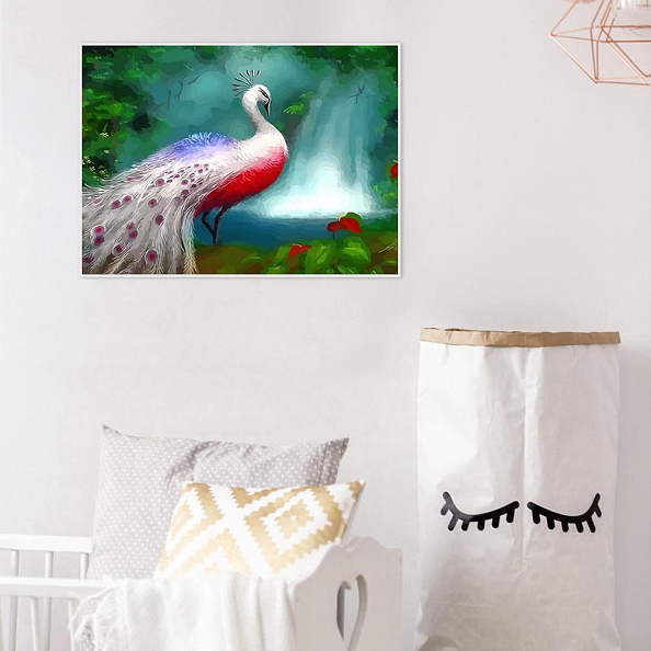 Paint By Numbers-DIY Peafowl(40*50 CM) PW740