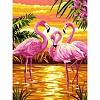DIY Paint By Numbers Kit(40x50cm) Flamingo- PW756