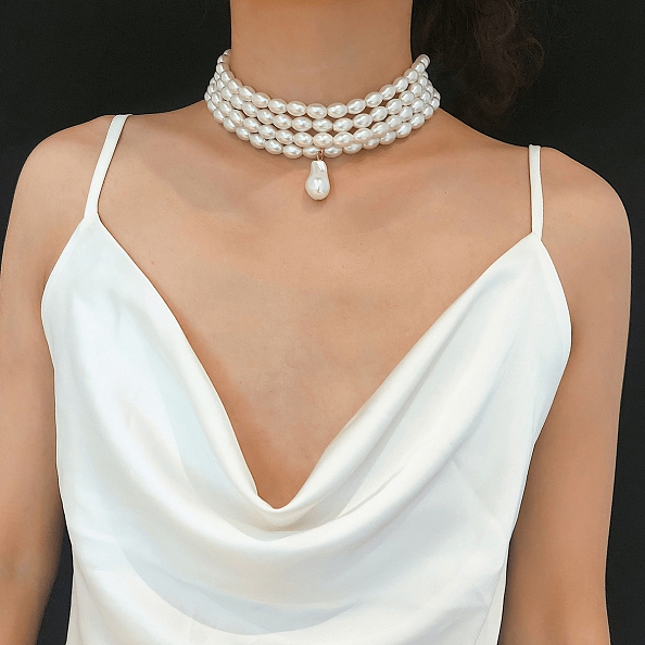 Elegant Pearl Necklace PWB120