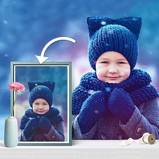 DIY Custom Children Photo Diamond Painting PW218