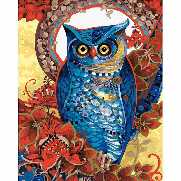 Paint By Numbers-DIY Colorful Owl(40*50 CM) PW739